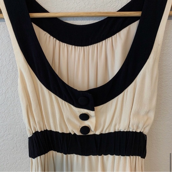 kate spade bisque crepe button back elegant sz6 dress goddess/Audrey Hepburn - Picture 12 of 14